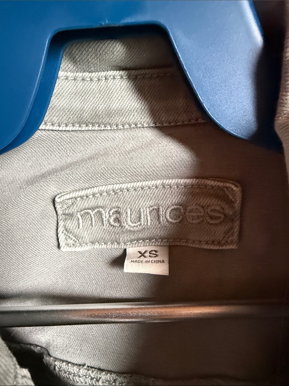 Maurices Light Gray Washed Denim Jacket - Picture 2 of 2